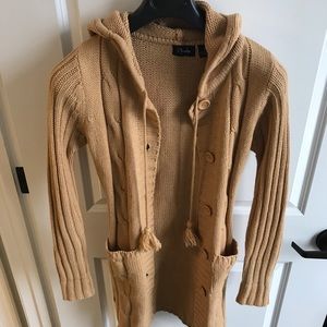 Warm material sweater jacket